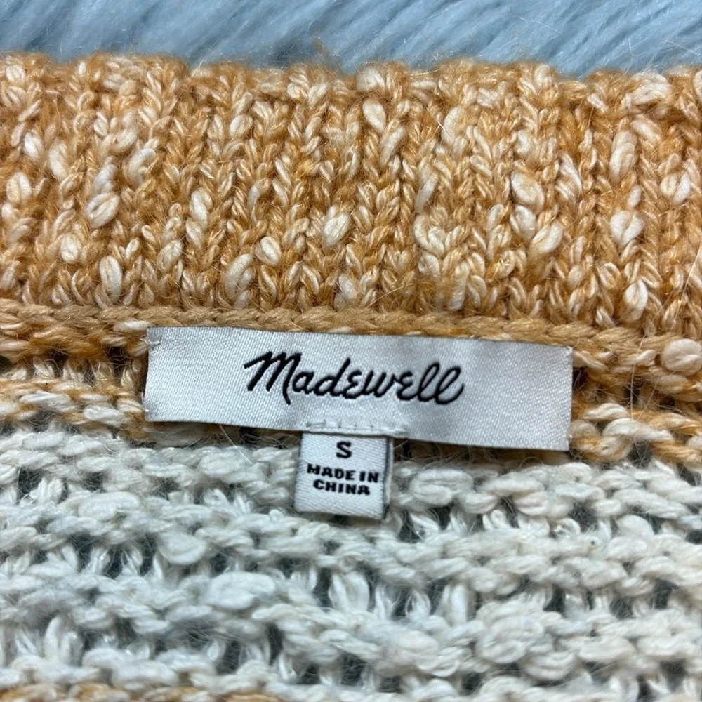 Madewell Baez Pullover Sweater in Stripe sz S